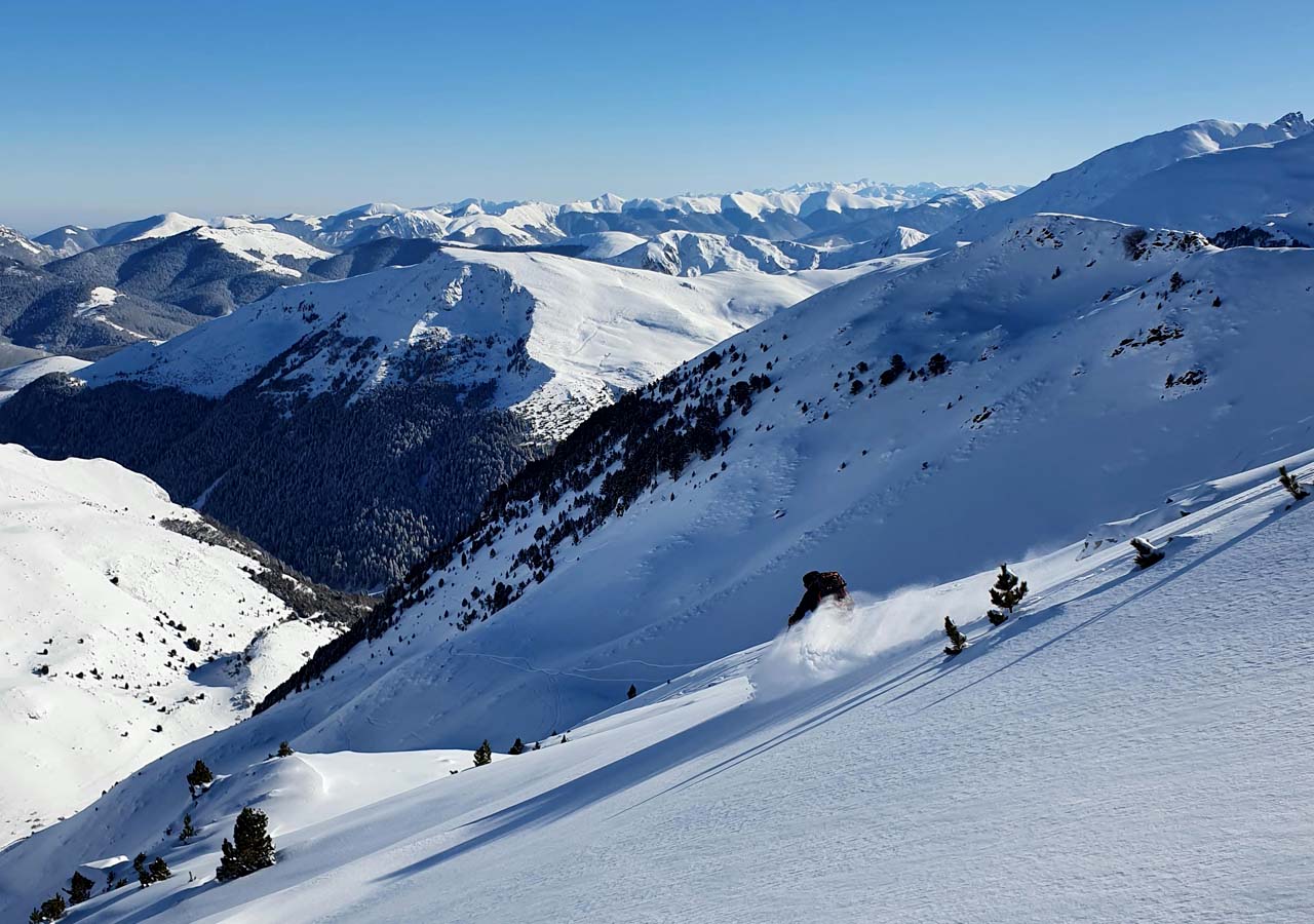 Ski hors pistes au Grand Tourmalet